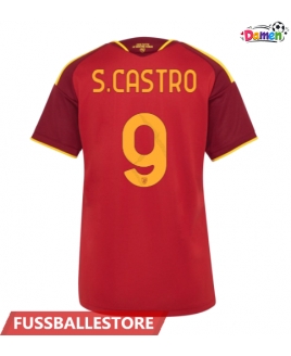 Günstige AS Roma Santiago Castro #9 Heimtrikot Damen 2026-27 Kurzarm